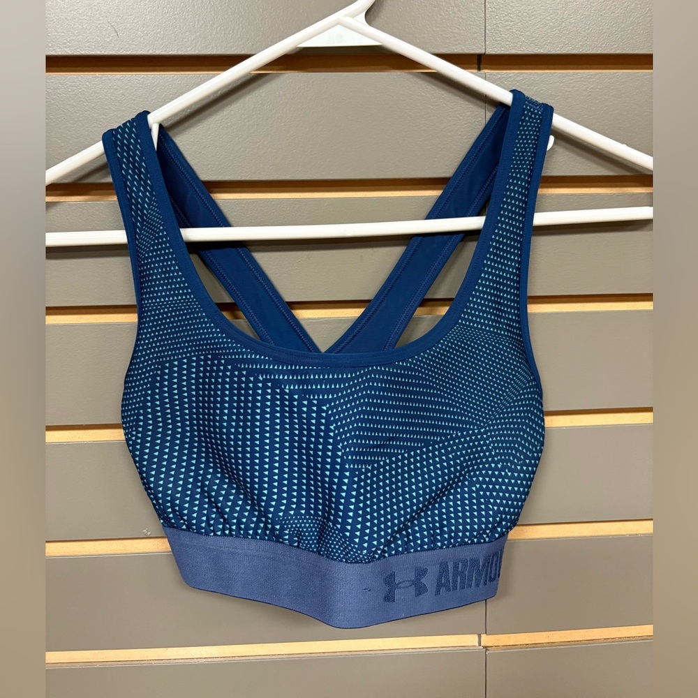 Under Armour Women's Blue Sports Bra, size XS